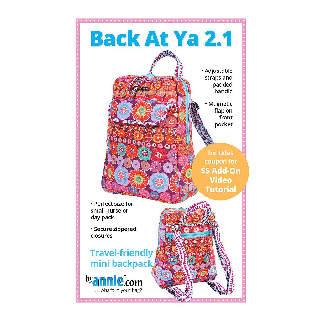 Back at Ya Backpack 2.1 Paper Pattern
